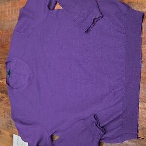 Brooks Brothers Deep Purple Merino Sweater